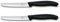 Victorinox Swiss Classic, Frühstücksmesser, Brötchenmesser Set 2teilig, Scharfe Klinge, Wellenschliff, 11 cm, Rostfreier Stahl, Schwarz