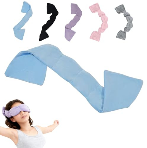 Maschera ponderata per gli occhi, maschera per gli occhi ponderata per dormire, copertura per gli occhi rilassante, maschera da viaggio con perle e cotone, maschera per dormire, maschera per dormire