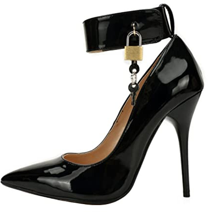 MUYEY Décolleté con Punta A Punta da Donna con Tacco Alto 13CM Scarpe da Lavoro da Ufficio Scarpe Ballo Sposa Tacchi A Spillo con Tacco Sposa Taglia,Nero,46
