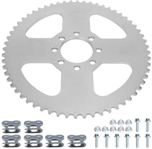 YOXUFA Go Kart Sprocket 40/41/420 Chain 60T Sprocket with 2-1/8 Bore 8 Hole for Go Kart Cart Mini Bike Powersports Heavy Duty Parts