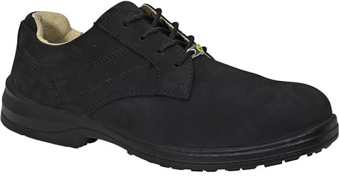 ELTEN Sicherheitsschuhe Manager XXB Low ESD S3, Damen und Herren, Leder, Stahlkappe, leicht, elegant 43, Schwarz