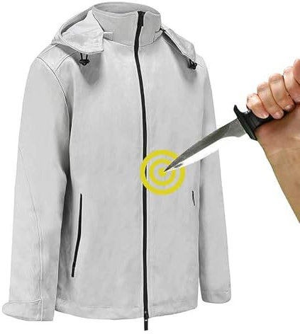 HDCCDM Camiseta a Prueba De Puñaladas,Chaqueta Táctica,Chalecos De Seguridad,Ropa a Prueba De Cortes,Ropa Resistente a Cortes,para Policía Y Personal De Seguridad,Ropa De Seguridad Anticorte