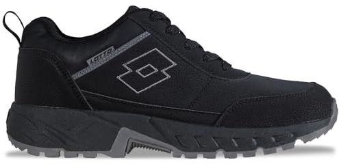 Lotto EVEDAL Sneaker Unisex, Nero, 43 EU, Nero, 43 EU