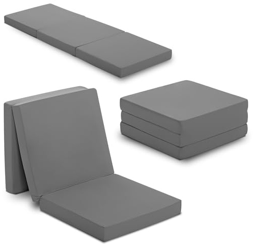 Sleezzz CloudComfort - Colchón plegable (65 x 190 cm, 8,5 cm de altura, 3 piezas, plegable)