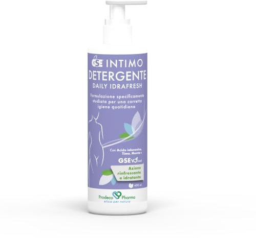 Prodeco Pharma GSE INTIMO Detergente Daily IDRAFRESH 400 ML - Detergente Intimo in Forma di Gel a Base di Estratti Vegetali