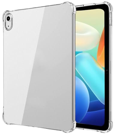 DAJING iPad (A16) 11th generation 11 inch/10th generation 10.9 inch (model: 2025/2022) transparent protective case, ultra-thin lightweight TPU shock-absorbing protective cover, with raised edges, tran