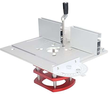 Kit De Elevación For Fresadora, Base Universal For Mesa De Carpintería, Fresadora Con Placa Superior, Corte De 64 A 65 Mm For Grabado Y Ranurado.(Silver)