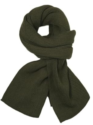 gyprprer Merino Wool Scarf for Men & Women – Soft Unisex Winter Shawl, Warm Breathable Knit Wrap Gift Army Green