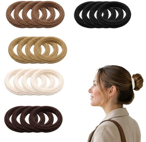 ZEMINRI 20 Pièces Elastique Cheveux, Haute Élasticité Accessoire (20 Pièces)