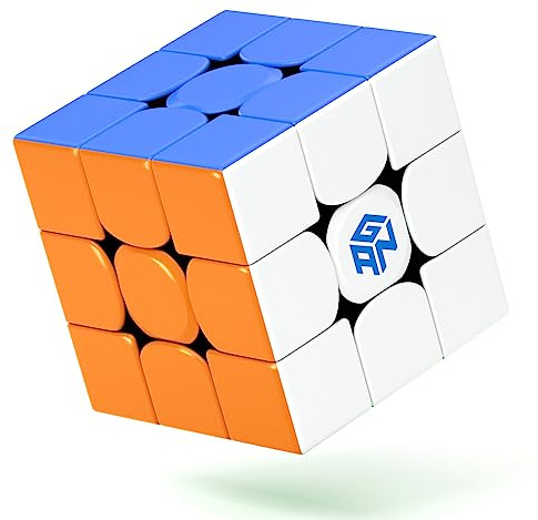 ROXENDA Gan 356 RS Speed Cube, 3x3 Stickerless Speedcube, V3 System 3x3x3 Zauberwürfel, Upgraded Version