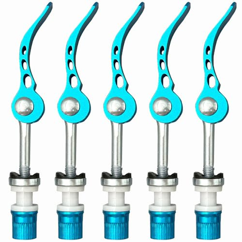 DAZISEN Colliers de Selle de Bicyclette - Pince de Tige de Selle Adaptée au Vélo de Route pour Vélo de Montagne,Bleu (5 pièces),60 * 65mm