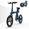 Elektrofahrrad, zusammenklappbar, 20 Zoll Mountainbike, Abnehmbarer Lithium-Akku, 36 V, maximale Geschwindigkeit 25 km/h, Elektrofahrrad, Reichweite bis zu 60-100 km, Ebike für Männer und Frauen
