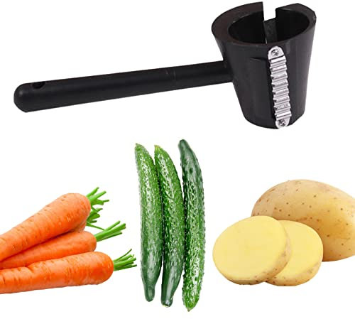 SYFUNLV Spiralschneider Hand,Spiralschneider,Gemüse Spiralschneider, Edelstahl Spiralschneider Hand Prägegerät für Kartoffeln, Gurke,Karotten, Prägegerät,Süßkartoffeln