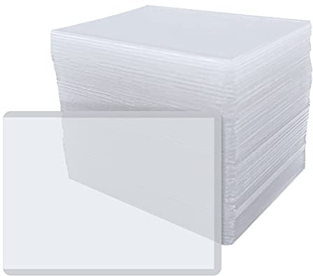 HLIWS Clear Toploaders-44pcs 76 x 102 mm Clear Hard Card Sleeves, manicotti di carte di gioco, proteggere Top Loader manicotti di carte, per la maggior parte delle carta (bianco trasparente)