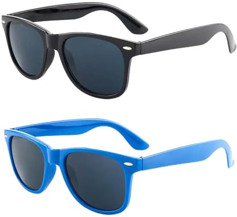 Sonnenbrille Kinder, Kindersonnenbrille, Sonnenbrille für Kinder, Baby Sonnenbrille, 2 Stücke Sonnenbrille UV400 Schutz Silikon Rahmen Sonnenbrille für Jungen MäDchen Und Kinder Alter 3-12 Jahre