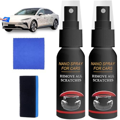 Vibbang Spray Per Riparazione Graffi Auto, Polish Auto Rimuovi Graffi, Nanospray Auto, Rimuovi Graffi Auto Accessori, Kit per La Rimozione di Graffi per Accessori Auto (A)