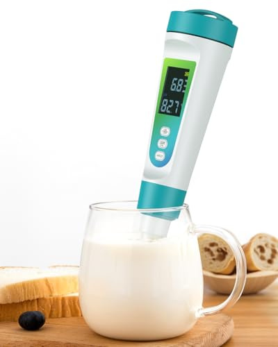 Pawfly Hög precision digital pH-mätare för pH-test på surdegsbröd jäsning korv konserverad kött ost fasta och halvfasta flytande vatten