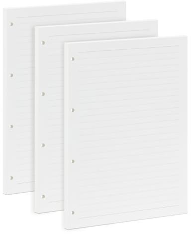 Liniertes A4 Ringbuch Nachfüllpapier 135 Blatt 100g/m² 4-fach Gelocht