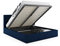 Interbeds Polsterbett Hilton 160x200cm in 6 Farben inkl. Matratze und Lattenrost (blau)