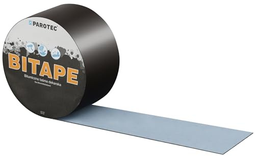 Ruban bitumineux 75 mm x 10 m, bande étanche auto-adhésive pour toiture, réparation fuite, résistance UV, humidité, aluminium, Anthracite RAL 7021