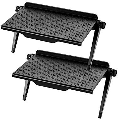 Zueyen 2 Pièces Étagère de Boîtier de Câble pour TV Murale et Moniteur d'Ordinateur de Bureau, Montage sur Écran pour Contenir Les Boîtes de Câble