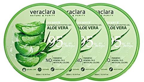 Veraclara]New Soothing Moisture Aloe Vera Gel 95 Percent(Purity) Korean Cosmetics (3)