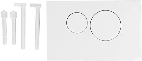 EVTSCAN Piastra attuatore a Doppio Scarico per sistemi WC a Parete, con 2 Pulsanti, Compatibile con la Maggior Parte dei Serbatoi nascosti, UP300, UP320, UP720, Include Telaio di Montaggio e Hardware