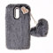 Plush Case for Samsung Galaxy J5 2017 Protective Case Fluffy Fur Soft Warm Love Fluffy Case Bling Diamond Cover Fluffy Fur Skin TPU Cell Phone Case for Women Girls for Samsung Galaxy J5 2017,Dark Grey