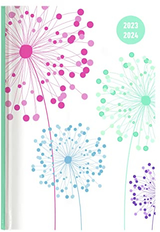 Collegetimer Blowballs 2023/2024 - Schüler-Kalender A6 (10x15 cm) - Pusteblume - Day By Day - 352 Seiten - Terminplaner - Notizbuch - Alpha Edition (Collegetimer A6 Daily)