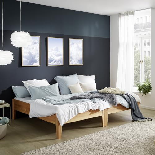 Ecolignum - Familienbett Modena 240x200 - Erle, geölte Oberfläche - Massivholzbett