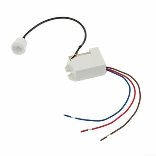 2 Pack Mini PIR Sensor Indoor, Ceiling Flush Mounted for Installation, LED Suitable 360° Detection 6m Range, Adjustable Recessed