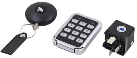 Sistema Alarma Antirrobo Coche Inmovilizador inalámbrico de Seguridad for Coche, Sistema Alarma antirrobo, fácil instalación, contraseña Inteligente, Bloqueo sin Cable(NS)