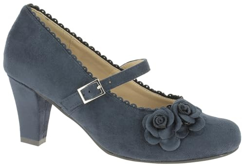 Andrea Conti Women's Closed-Toe Pumps, Blue Dark Blue, 6