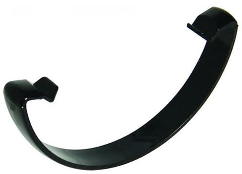 FLOPLAST 112mm Round Gutter Clip - Black - Bag of 2