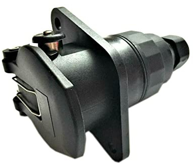 MelTruck® Steckdose EBS 24V 7 polig LKW mit Schraubanschluss Dose Anhänger