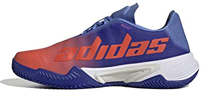 Adidas Barricade Clay Chaussures de Tennis pour Homme, Brillant Bleu Solaire Rouge Bleu Fusion, 44 2/3 EU