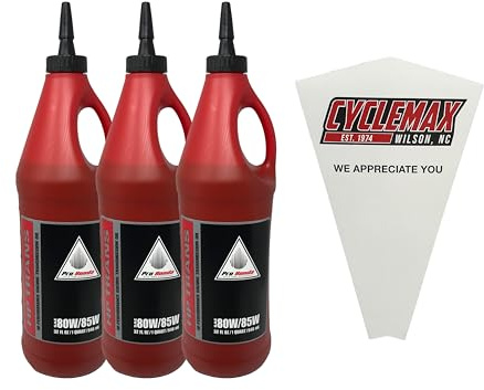 Cyclemax Three Pack compatible with Honda HP Transmission Oil 08C35-A851M01 Contains Three Quarts and a Funnel