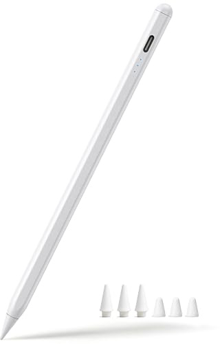 Stylus Pen for iPad 2018-2026, 3X Fast Charge Active Pencil for iPad A16 10th/9th/8th/7th/6th Gen, iPad Air 11/13 M2/M3/5/4/3, Pro 11/12.9/13 M4, Mini 5/6/A17 Pro, w/Palm Rejection &Tilt Sensitivity