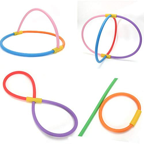 Fideos de Espuma Hueca para Piscina, Fideos de Espuma para Nadar con Conectores de 59 Pulgadas, 2 uds. (1)