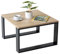 Mex-System Couchtisch Klein Clif, Wohnzimmertisch, Beistelltisch 65x65x40cm, Couchtisch Quadratisch Ideal für Wohnzimmer, Zimmer und Büro, Smart Living Wohnzimmertisch Modern, Artisan Eiche