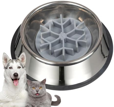 Bol de Nourriture pour Chien Anti-avalement, Bol à Alimentation Lente pour Chiens - Bols d'alimentation pour Chiens,Plats de Labyrinthe interactifs antidérapants de qualité Alimentaire, pour