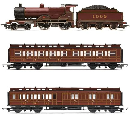 Hornby R30377 RailRoad MR Class 4P Compound Train Pack - Era 3 Junior, Red