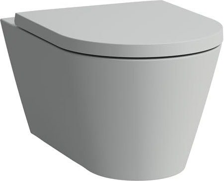 LAUFEN Kartell WC suspendu, chasse deau basse, avec Silent Flush sans rebord, 545x370x355mm, H8213317590001, Couleur: Gris mat