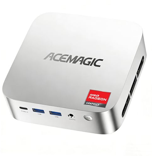 ACEMAGICIAN K1 Mini PC W-11 Pro, AMD Ryzen R2544 (bis zu 3,7 GHz), 8 GB DDR4 256 GB SSD, Mini Desktop Computer AMD Radeon Grafikeinheit für Thuisbioscoop/Kantoo【Triple 4K UHD Display//WiFi 5/BT 4.2】