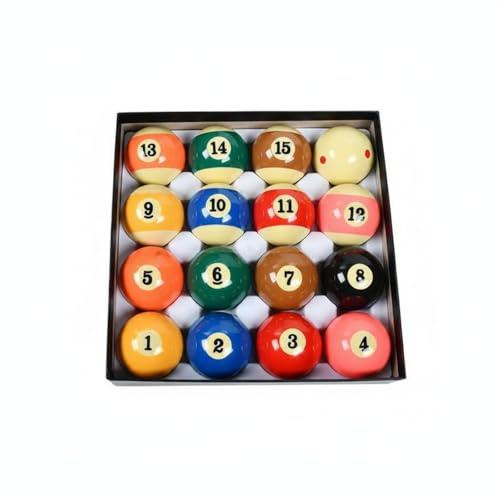 predolo 16 Pezzi Set 16 Palle da Biliardo Dimensioni Standard Set Palle da Biliardo Americano Lucido Attrezzatura Sportiva, TP-B105 Domestico A-grade