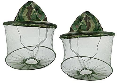 Voile de Chapeau d'apiculteur, 2 pièces, Maille de Camouflage pour Usage extérieur, Masque d'apiculteur