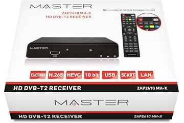 Receptor Digital Terrestre DVB-T2 H.265 HEVC (Compatible apagón 2024) · Salida HDMI, euroconector y ethernet