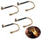 WDEC 4 Pcs Jute Tinder Tube Fire Starting Tool with Aluminum Tube Sleeve, Waterproof Tinder Wick and Bellow Hemp Tinder Tube for Outdoor Trekking Hiking Camping Adventure Survival Supplies