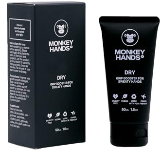 MonkeyHands Dry - Grip Booster - Dry Hands - Overgrip - Padel Racket, Tennis, Golf, Ping Pong, Climbing, Calisthenics, Gym, Pole Dance and more - HighPerformance - Skin friendly, Vegan, Without