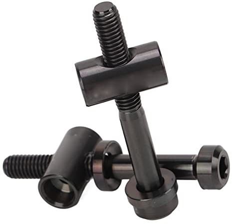 Lot de 2 Vis de Tige de Selle de Vélo M5 X 40 Mm – Vis de Fixation de Tige de Selle en Alliage de Titane de qualité Supérieure – Pièce de Rechange pour Vélo et Accessoire de